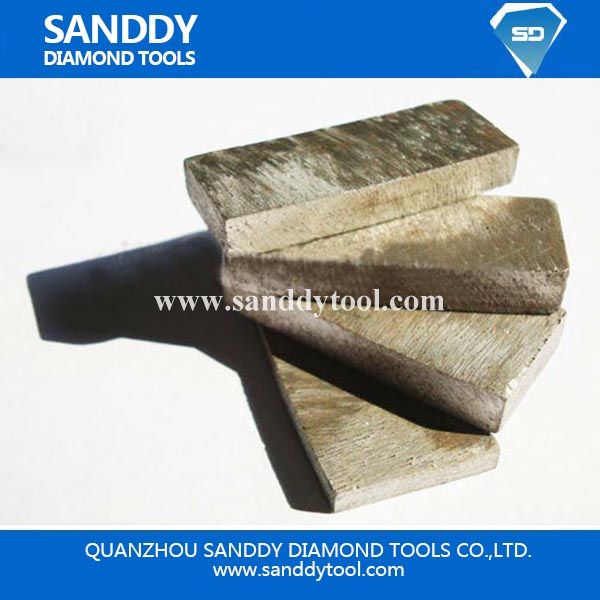 Sandstone edge cutting segment