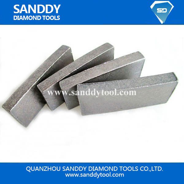 Flat type granite edge cutting segment