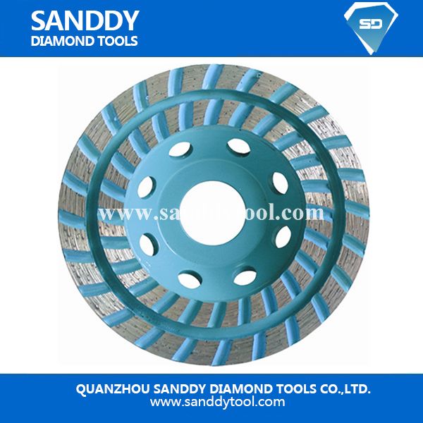 Double Turbo Row Diamond Cup Wheel For Granite